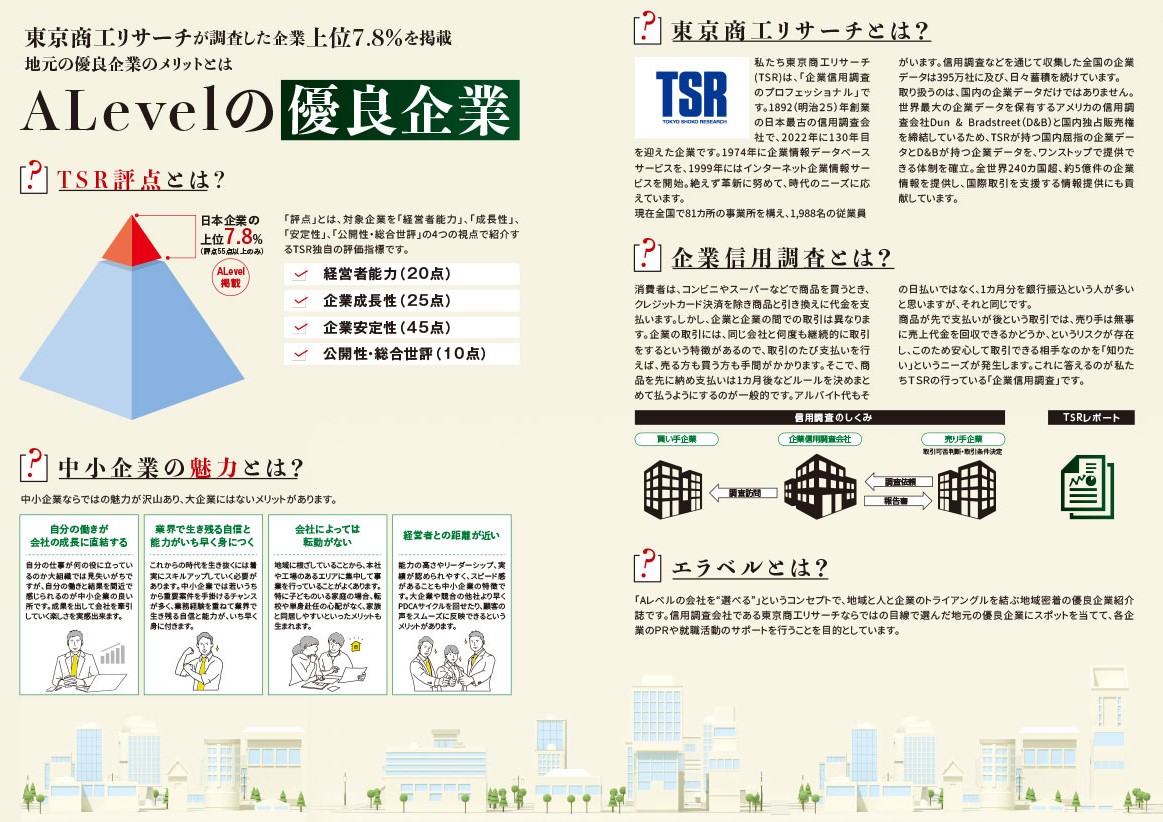 東京商工リサーチの企業調査において上位7.8％の優良企業に選出されました | 株式会社ファム